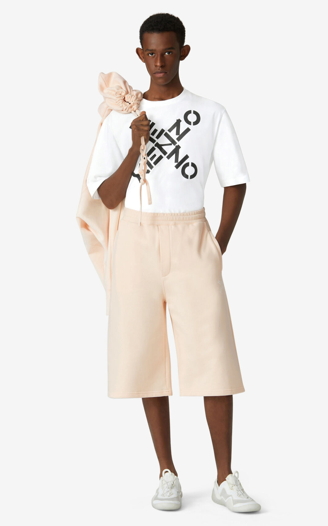 Kenzo Oversized Sport Little X Shorts Heren Beige | 93170TPCG